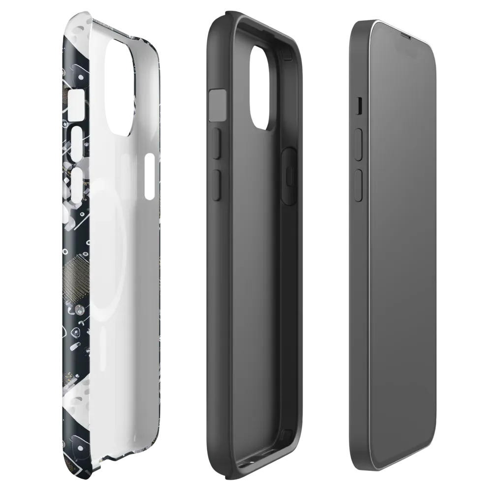 Circuit Noir on MagSafe Tough Case for iPhone® — Front