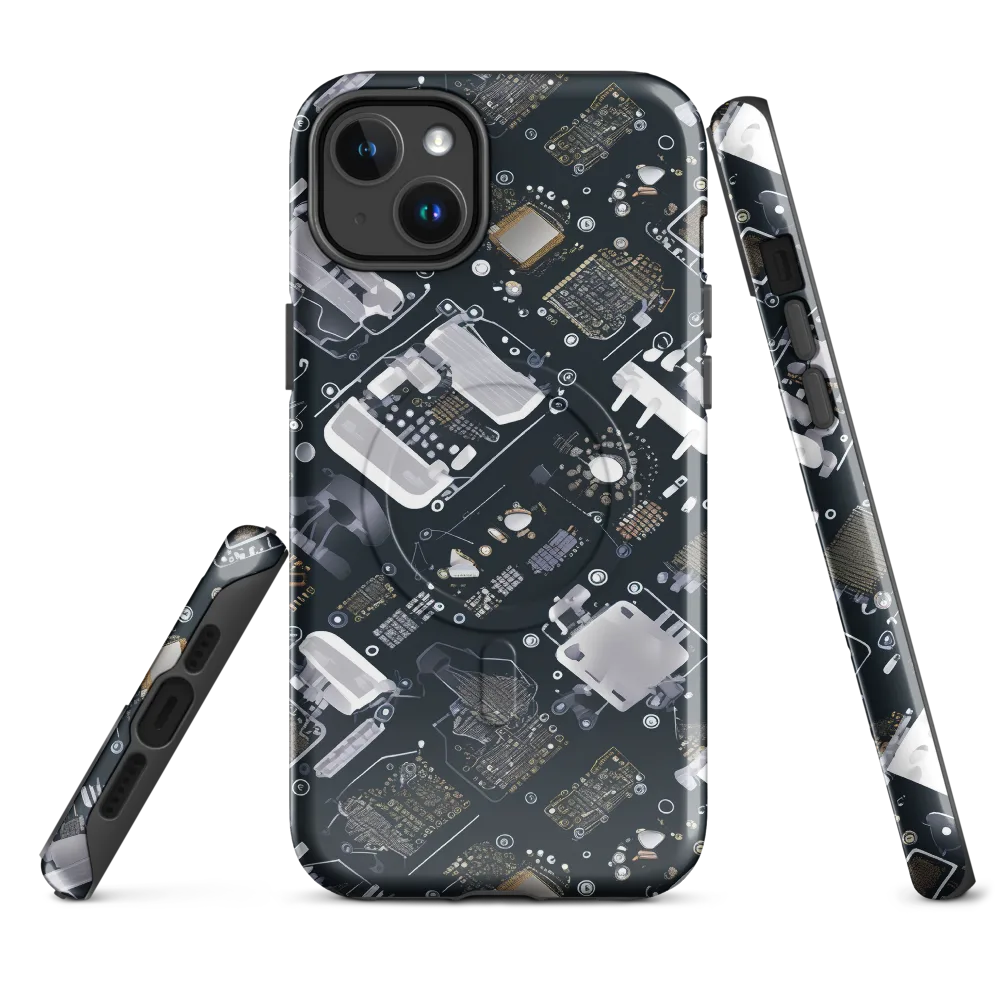 Circuit Noir on MagSafe Tough Case for iPhone® — Front