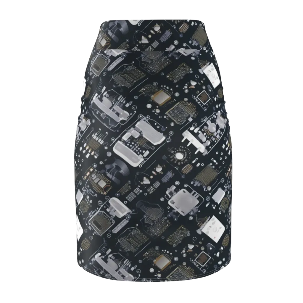 Circuit Noir on Pencil Skirt — Back
