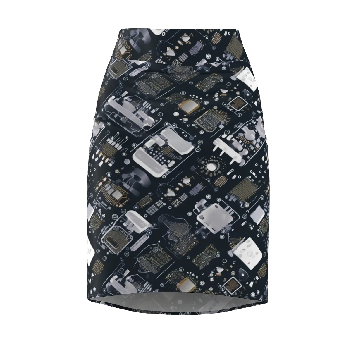 Circuit Noir on Pencil Skirt — Front
