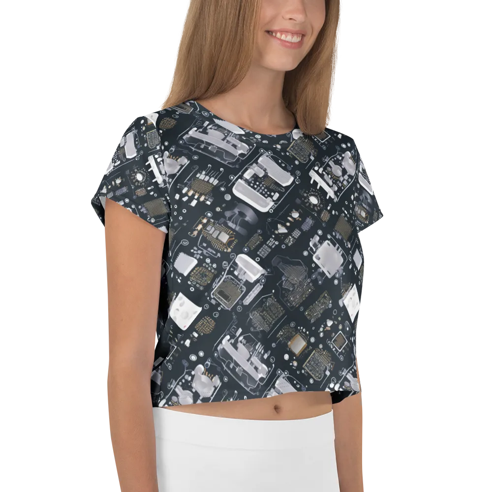 Circuit Noir on Crop Tee — Right