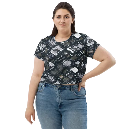 Circuit Noir on a Crop Tee