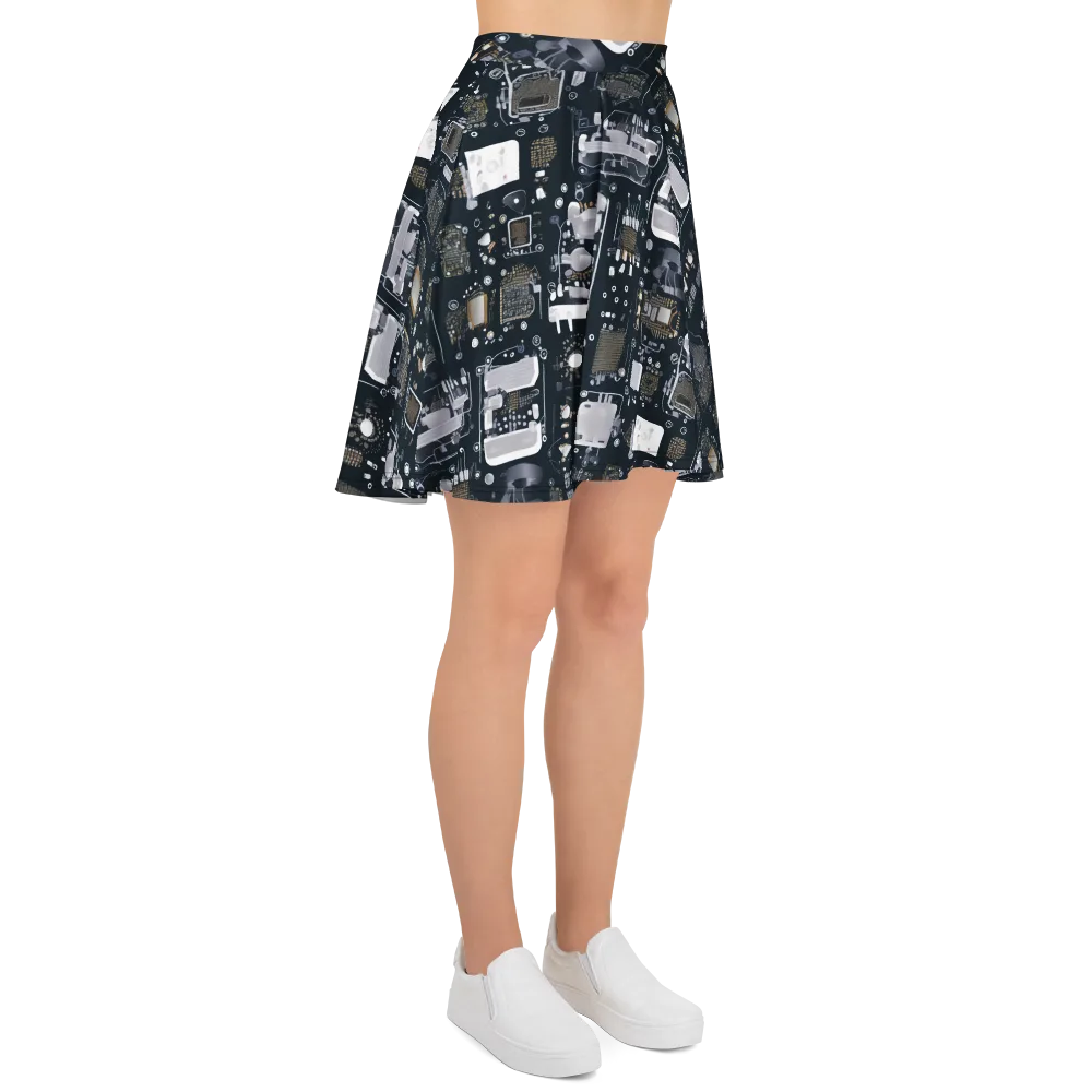 Circuit Noir on Skater Skirt — Right