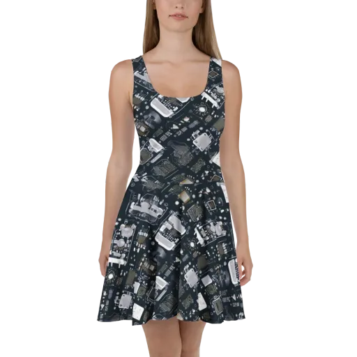 Circuit Noir on a Skater Dress