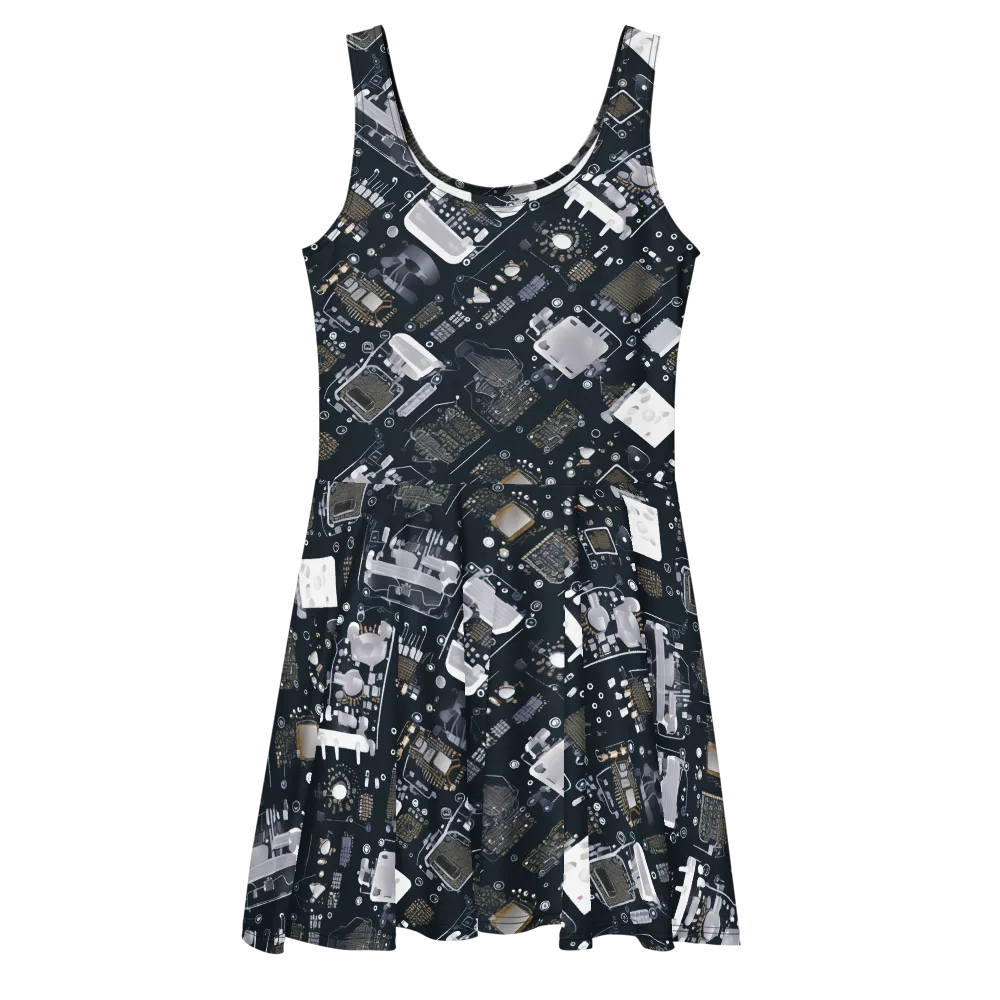 Circuit Noir on Skater Dress — Front
