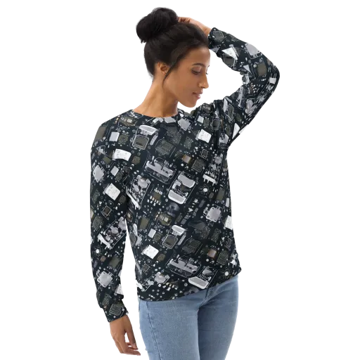 Circuit Noir on a Sweatshirt