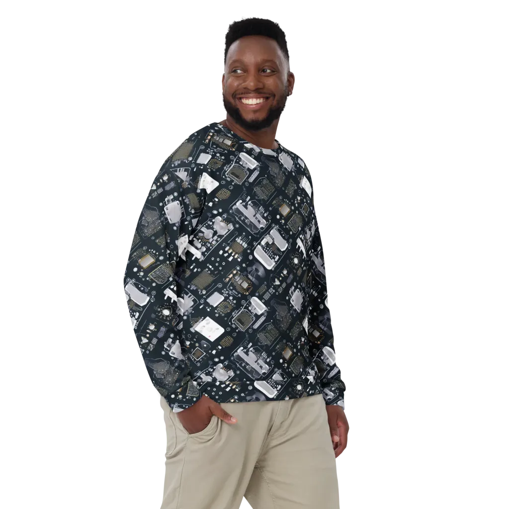 Circuit Noir on Sweatshirt — Front