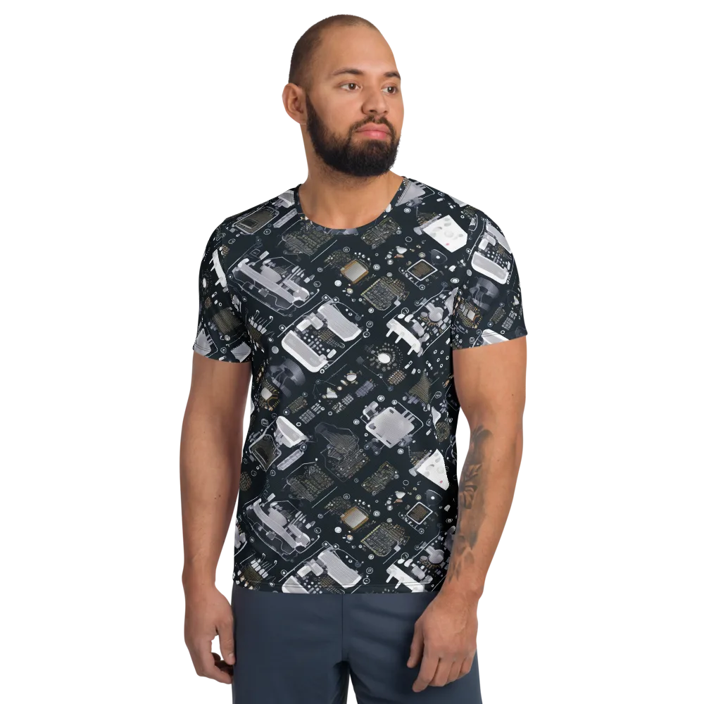 Circuit Noir on Men's Athletic T-Shirt — Front