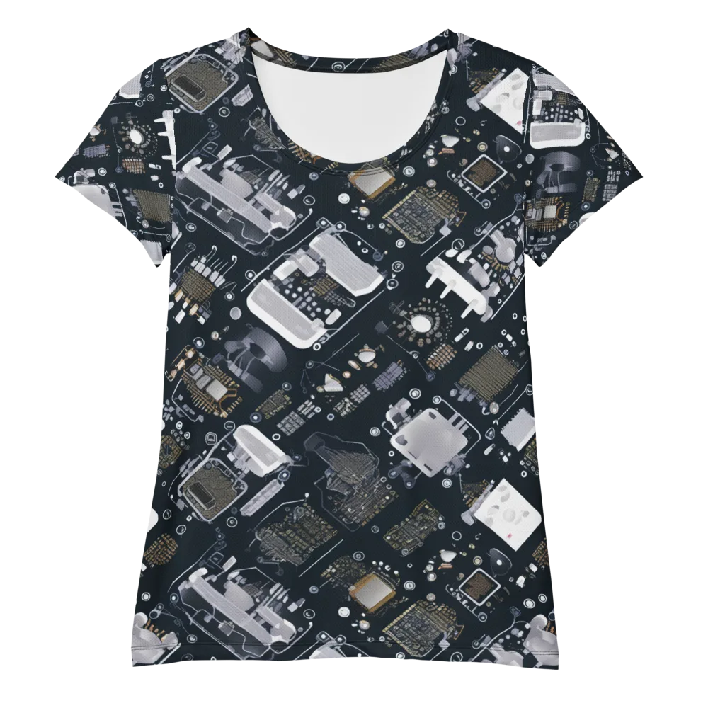 Circuit Noir on Women's Athletic T-Shirt — Front