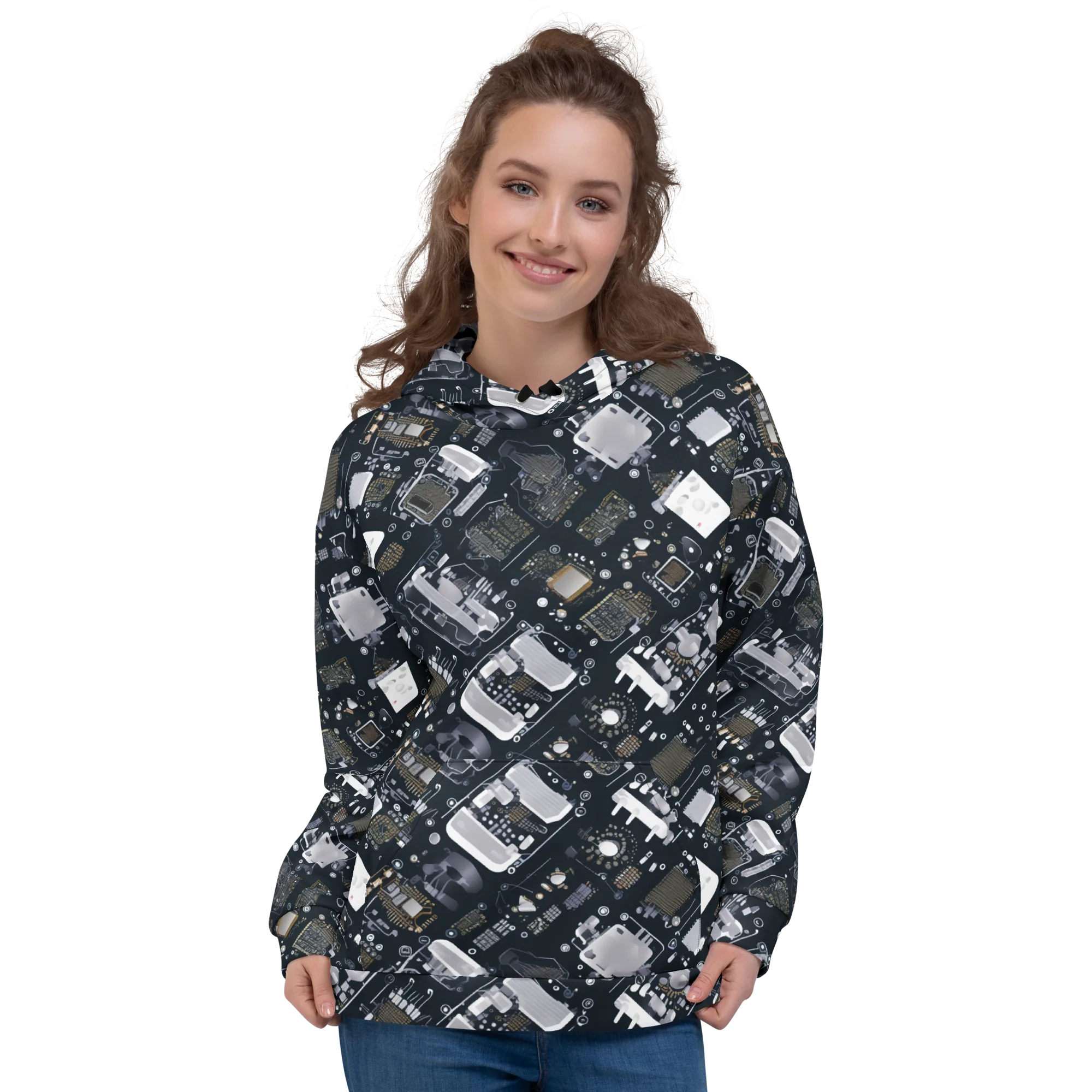 Circuit Noir on Hoodie — Front