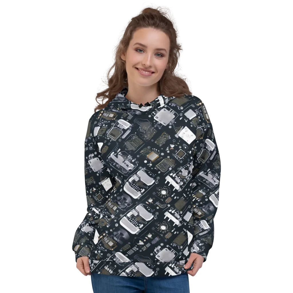 Circuit Noir on Hoodie — Front