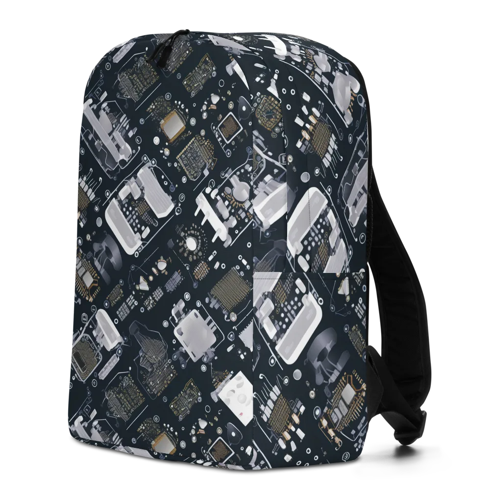 Circuit Noir on Minimalist Backpack — Left