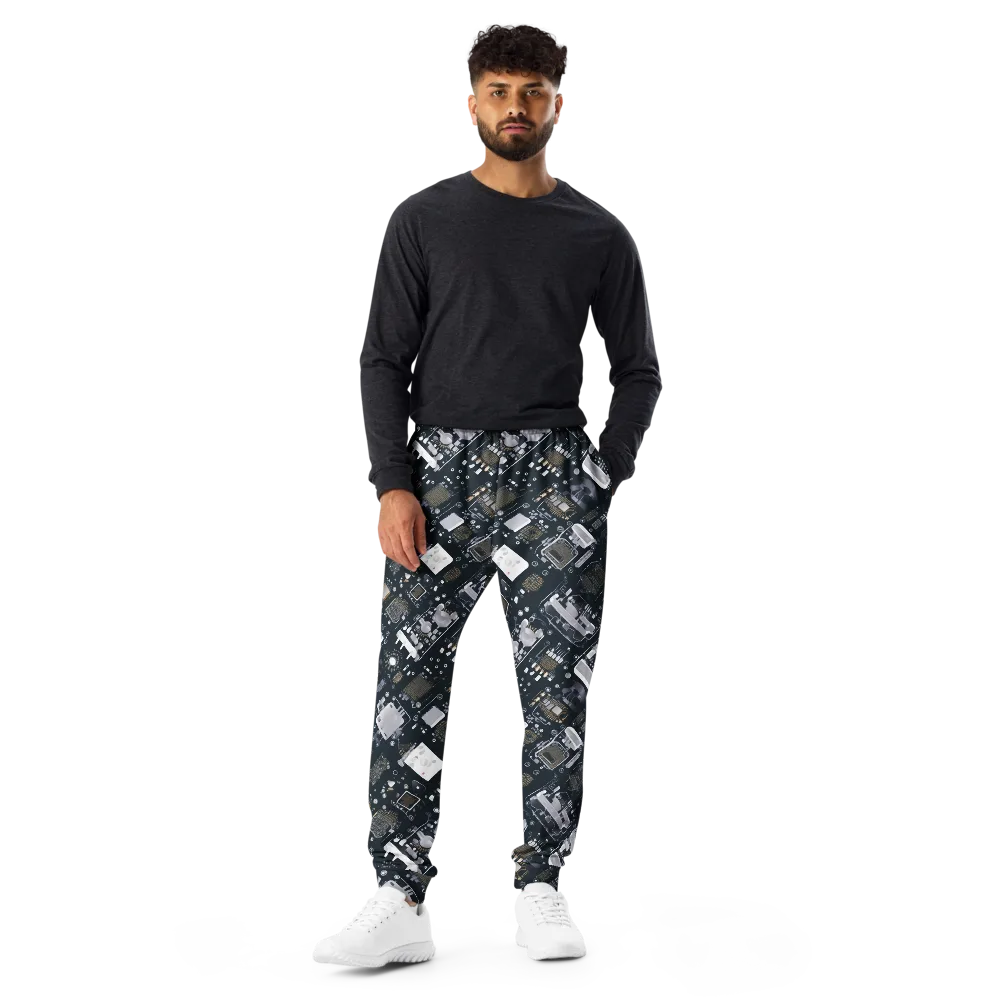 Circuit Noir on Men's Joggers — Front