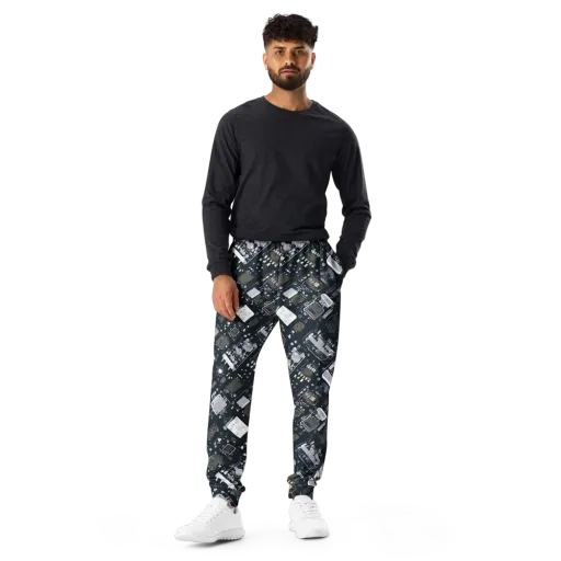 Circuit Noir on a Men's Joggers