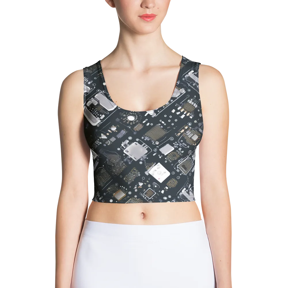 Circuit Noir on Crop Top — Front