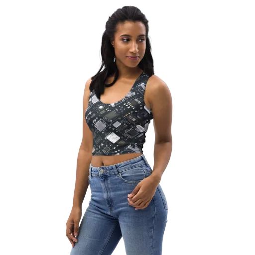 Circuit Noir on a Crop Top