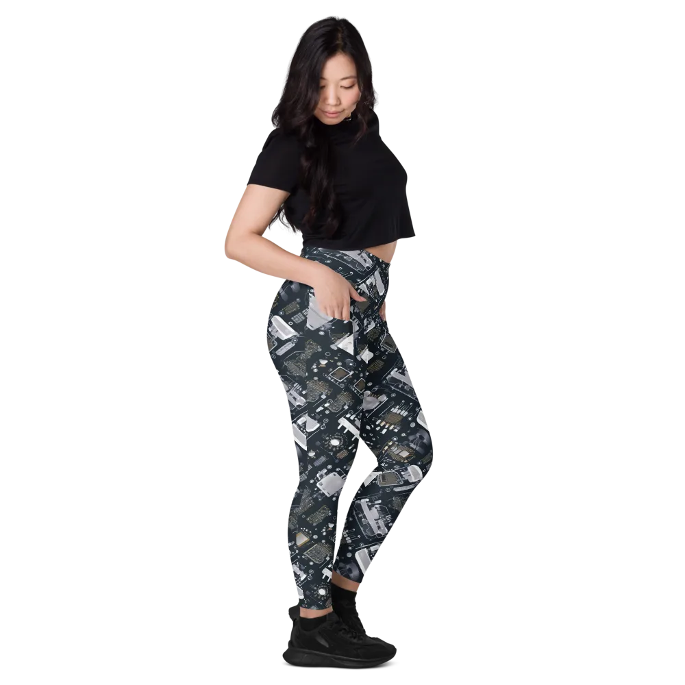 Circuit Noir on Leggings with Pockets — Right
