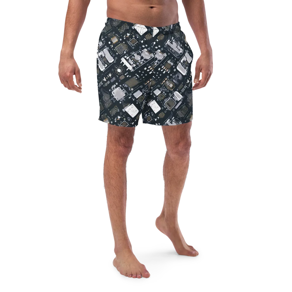 Circuit Noir on Swim Trunks — Front