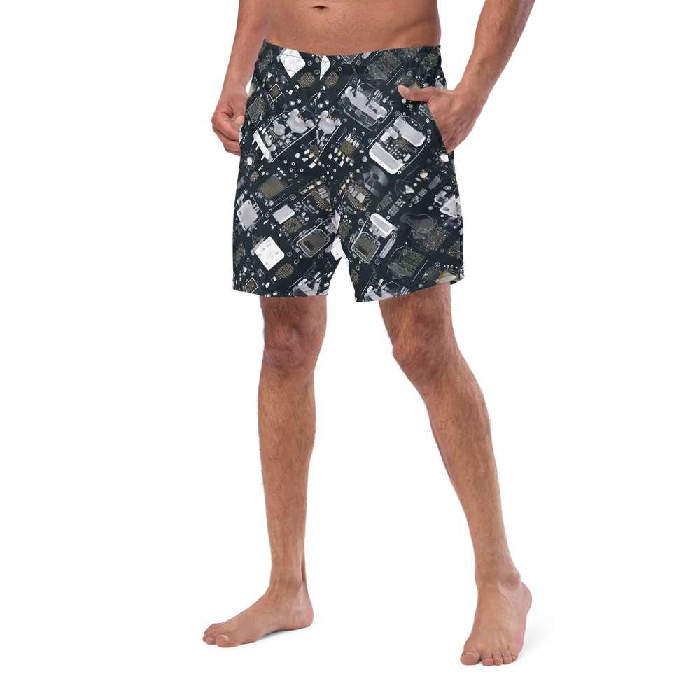 Circuit Noir on Swim Trunks — Left Front