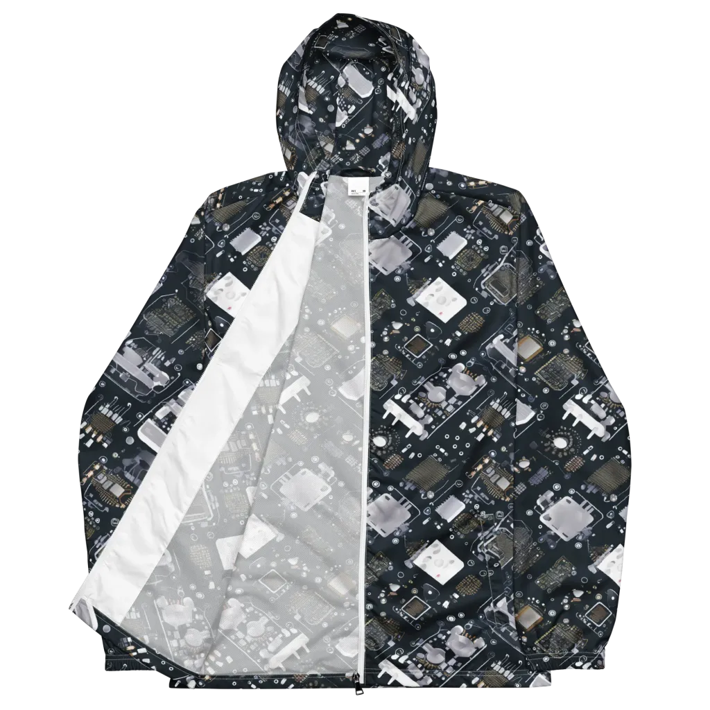 Circuit Noir on Men's Windbreaker — Front