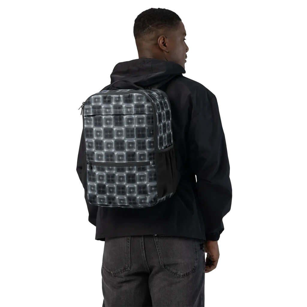 Chrome Grid on Utility Backpack — Back