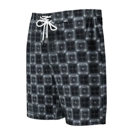Chrome Grid on a Men's Board Shorts