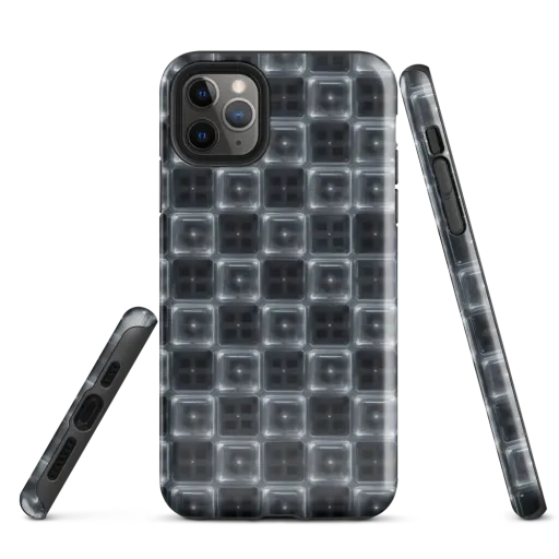 Chrome Grid on a Tough Case for iPhone®