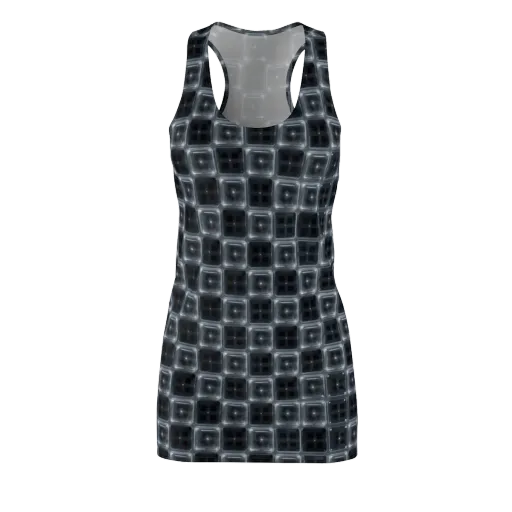 Chrome Grid on a Racerback Dress