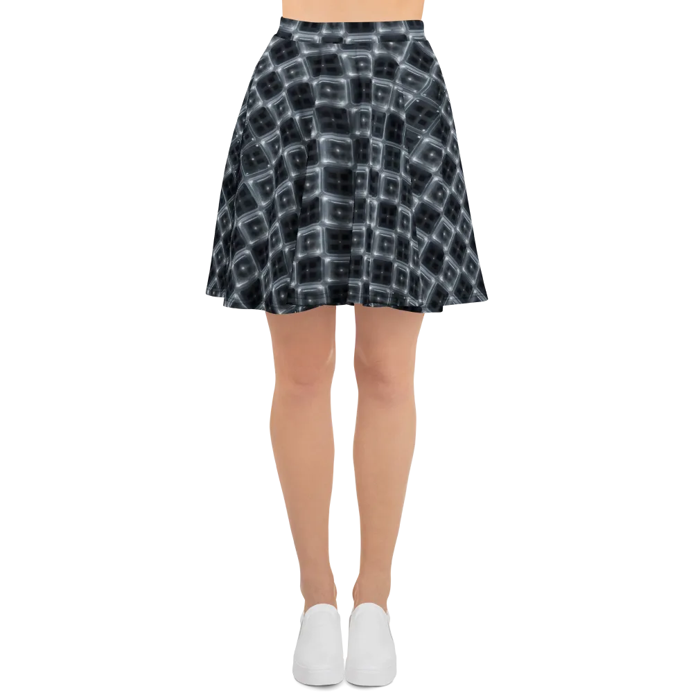 Chrome Grid on Skater Skirt — Front