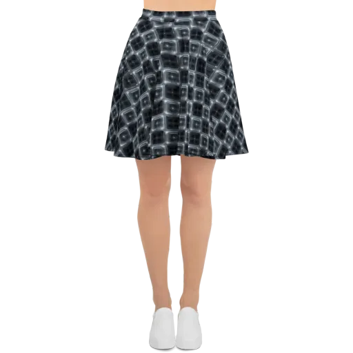 Chrome Grid on a Skater Skirt