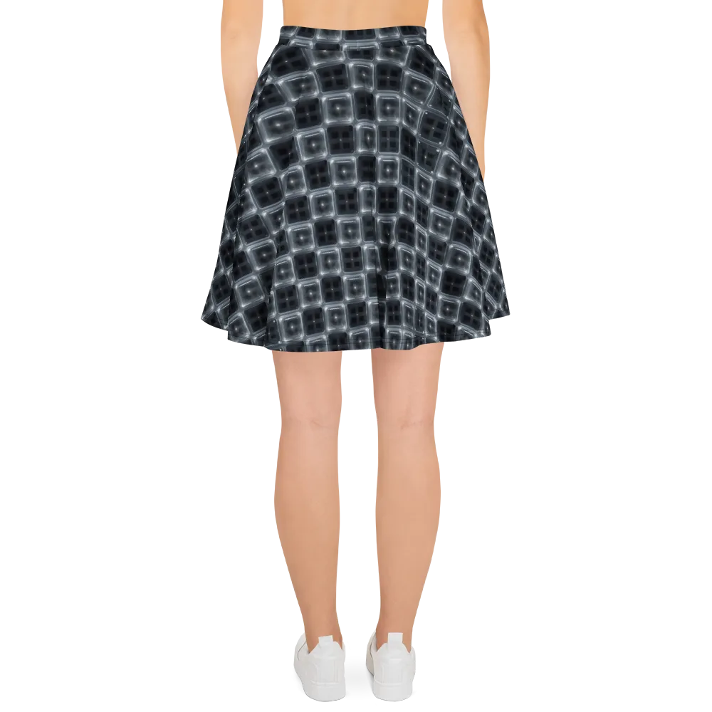 Chrome Grid on Skater Skirt — Back