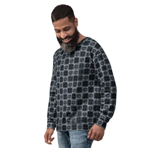 Chrome Grid on a Sweatshirt