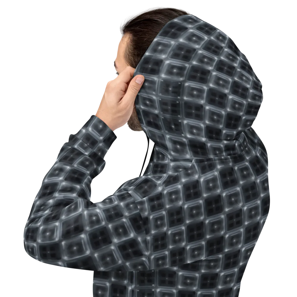 Chrome Grid on Hoodie — Back