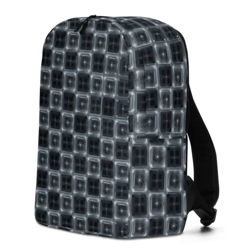Chrome Grid on a Minimalist Backpack