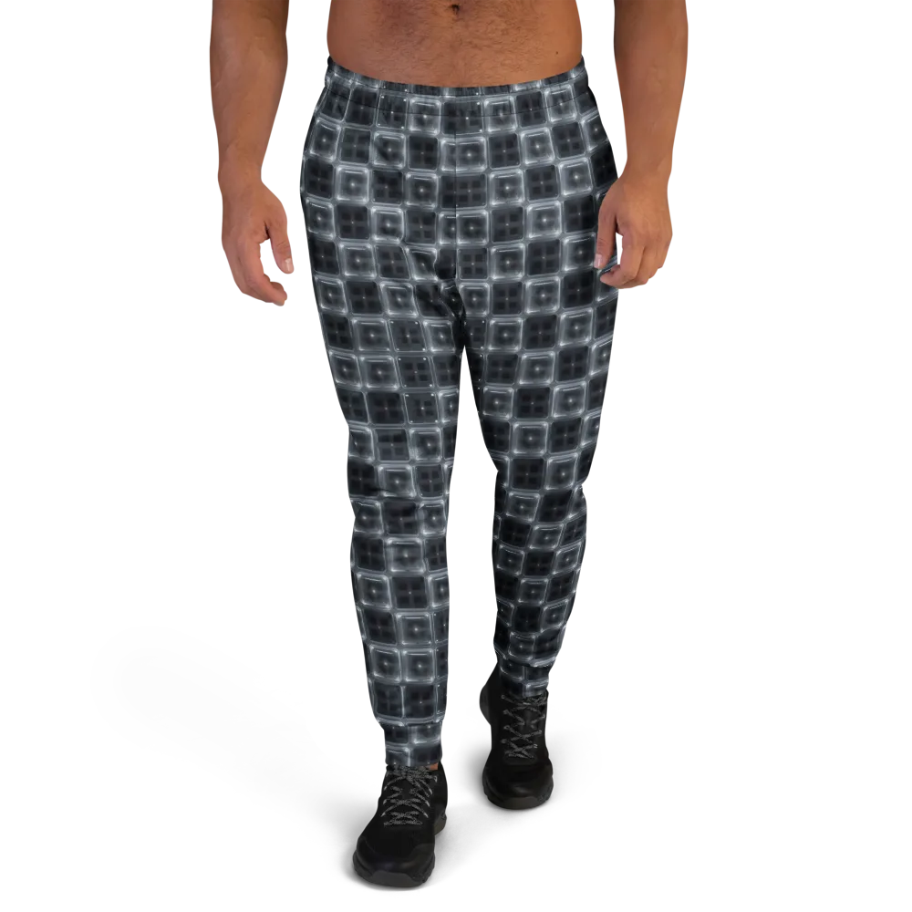 Chrome Grid on Men's Joggers — Front