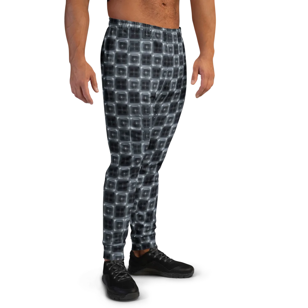 Chrome Grid on Men's Joggers — Right