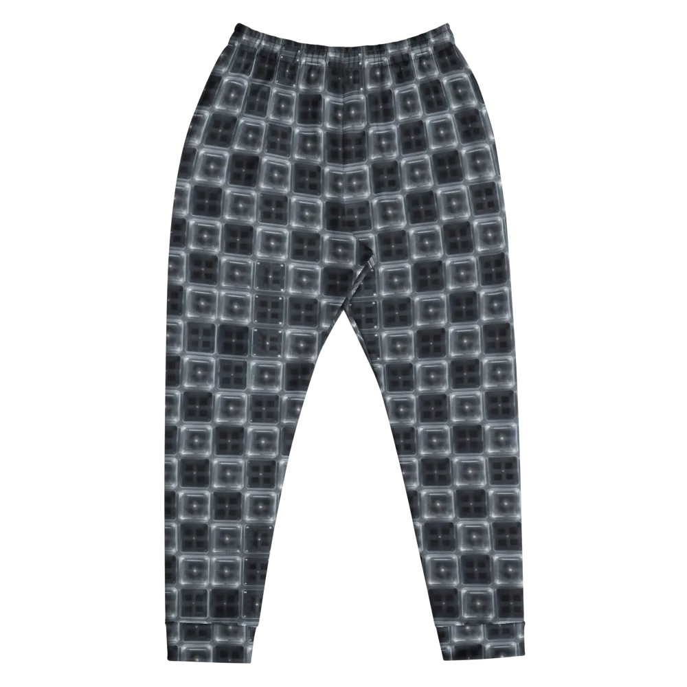 Chrome Grid on Men's Joggers — Front