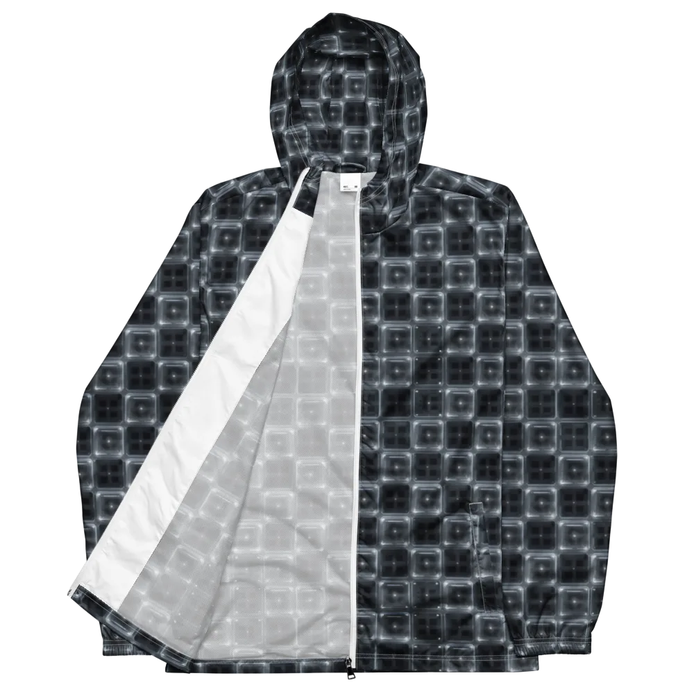 Chrome Grid on Men's Windbreaker — Front