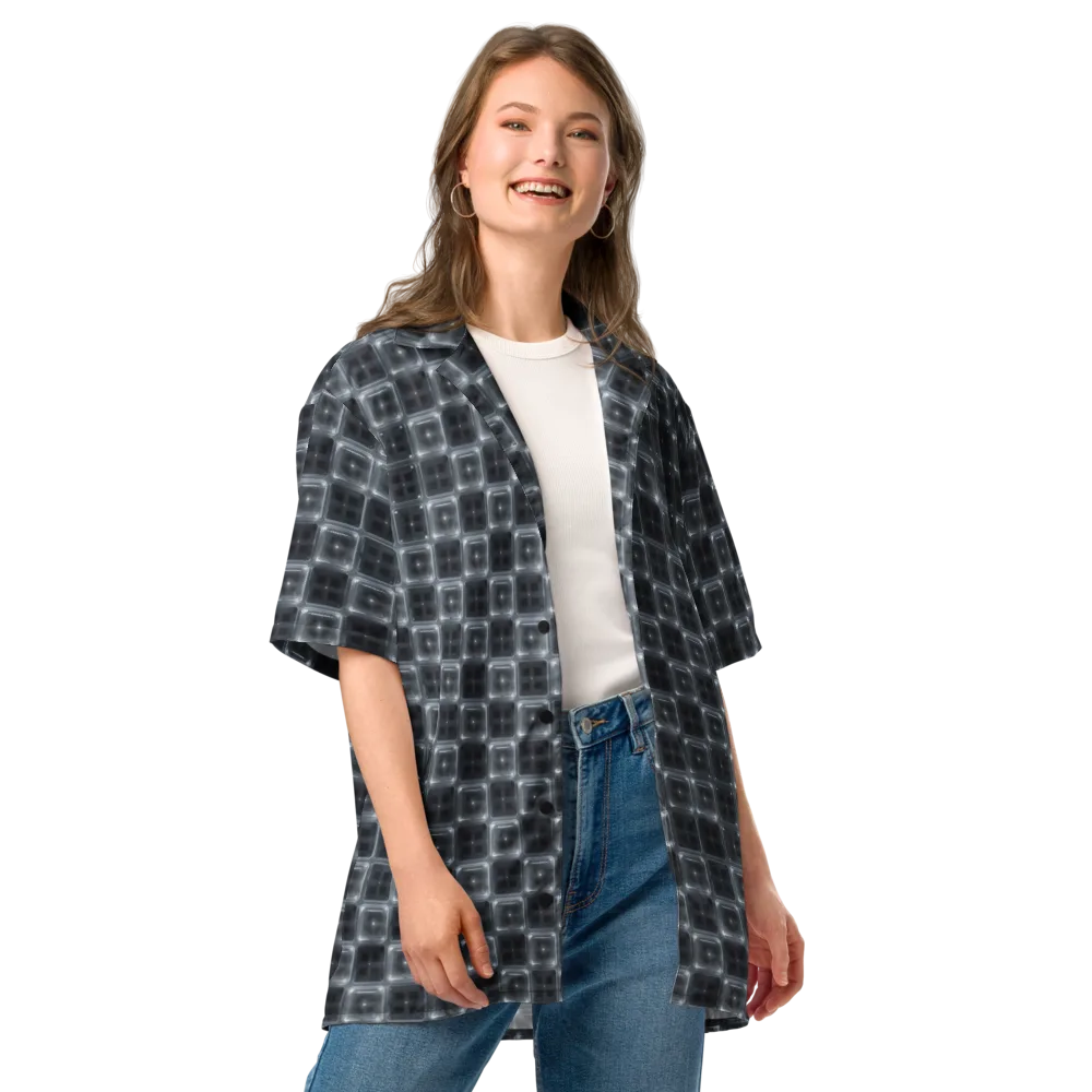 Chrome Grid on Button Shirt — Front
