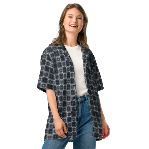 Chrome Grid on a Button Shirt