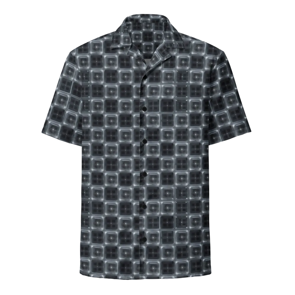Chrome Grid on Button Shirt — Front