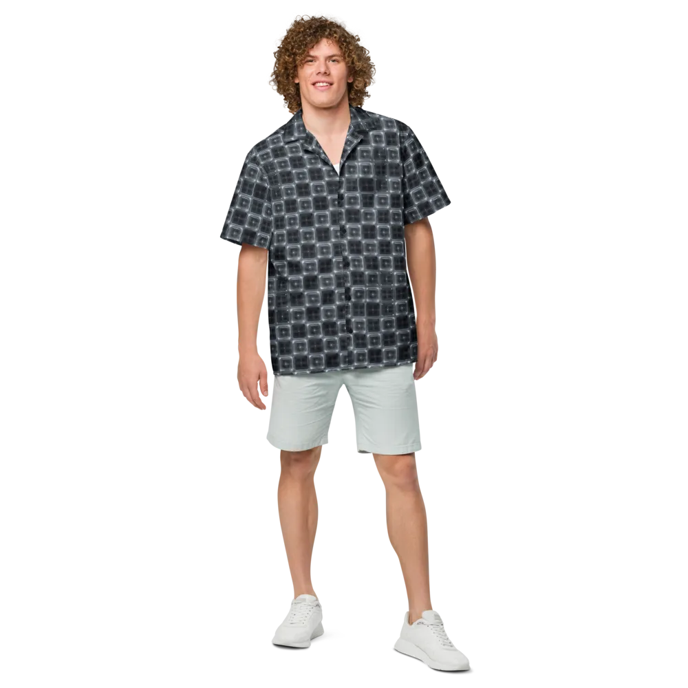 Chrome Grid on Button Shirt — Front