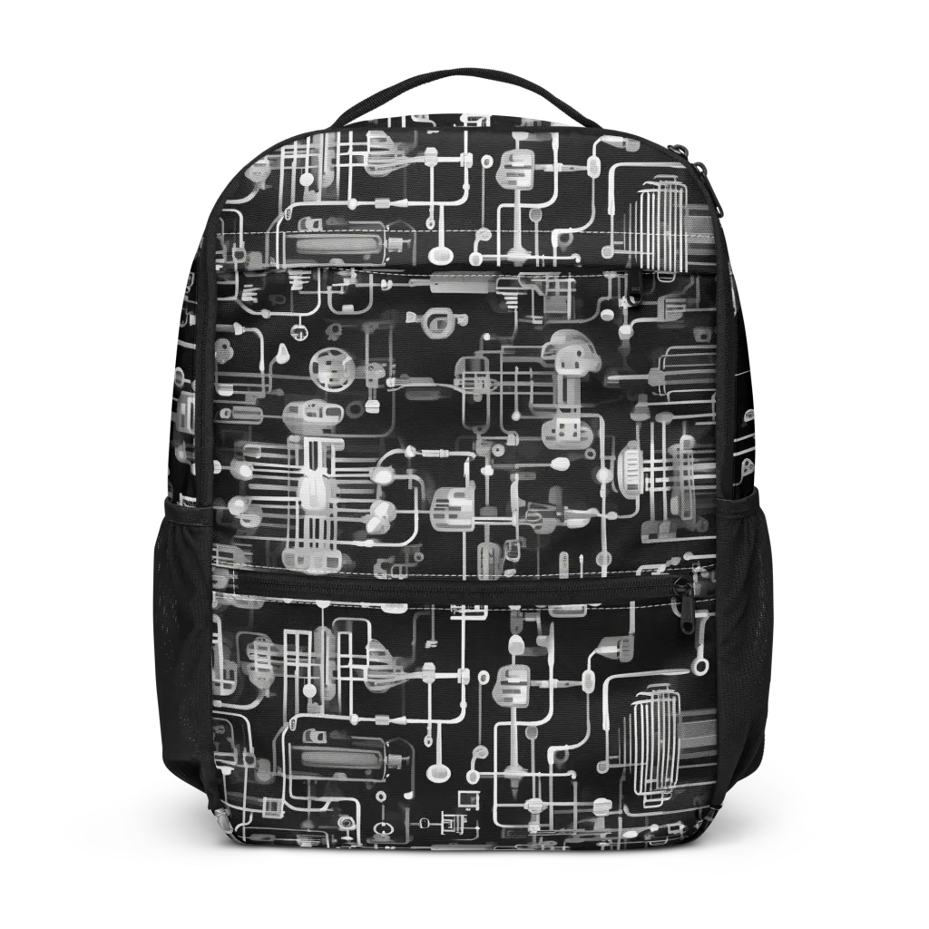 Noir Circuit on Utility Backpack — Front