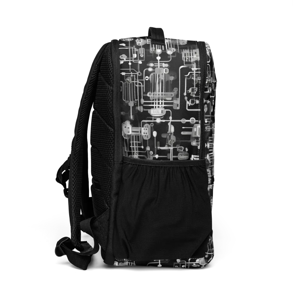 Noir Circuit on Utility Backpack — Right