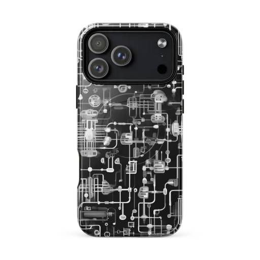 Noir Circuit on a MagSafe Tough Case for iPhone®