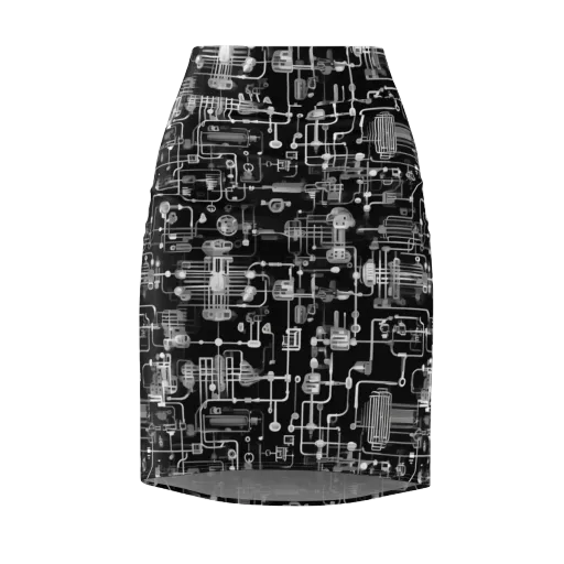 Noir Circuit on a Pencil Skirt