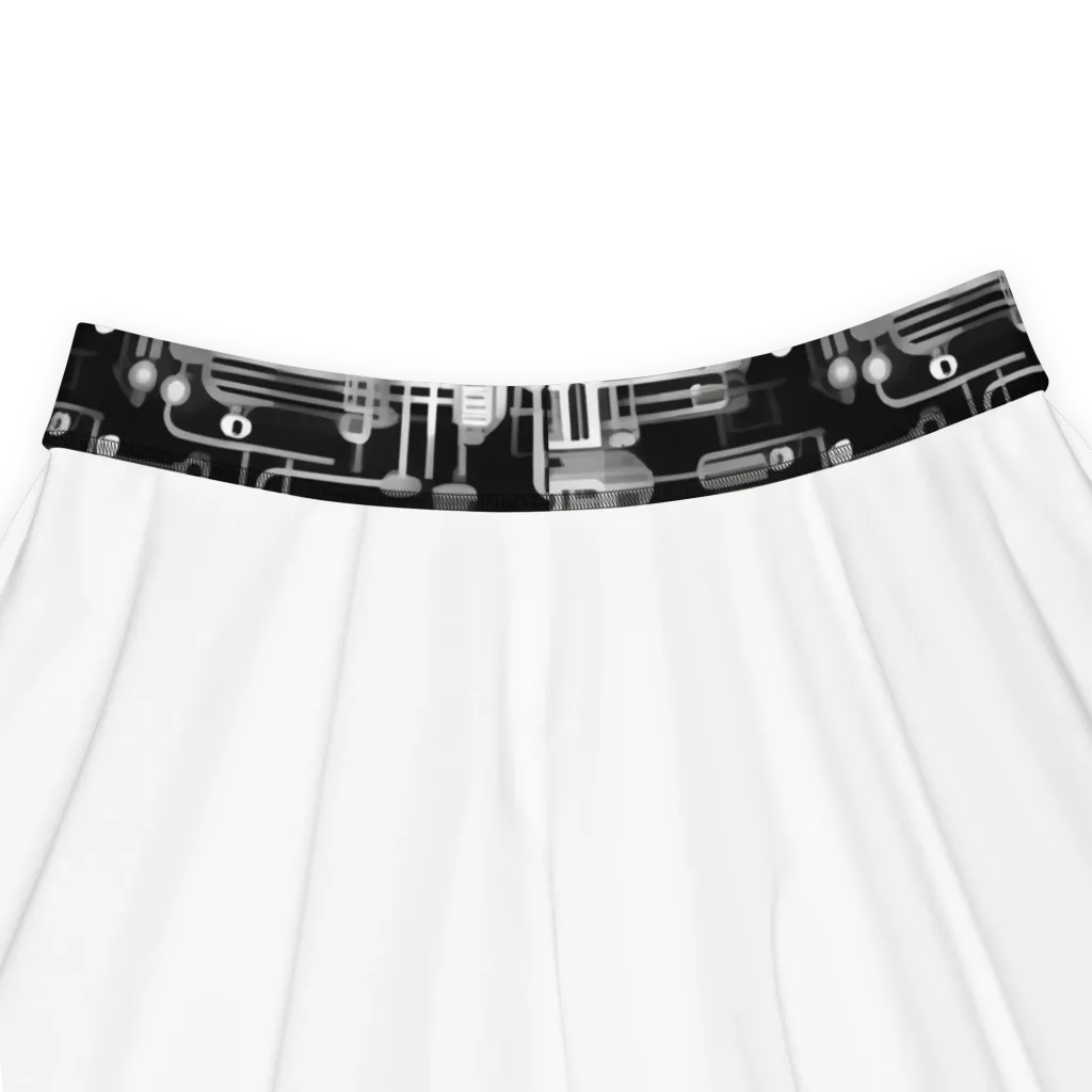 Noir Circuit on Skater Skirt — Product details