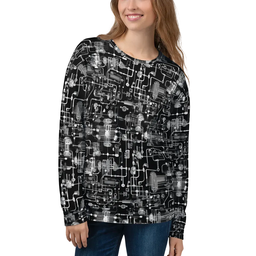 Noir Circuit on Sweatshirt — Front
