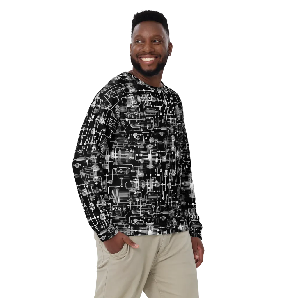 Noir Circuit on Sweatshirt — Front