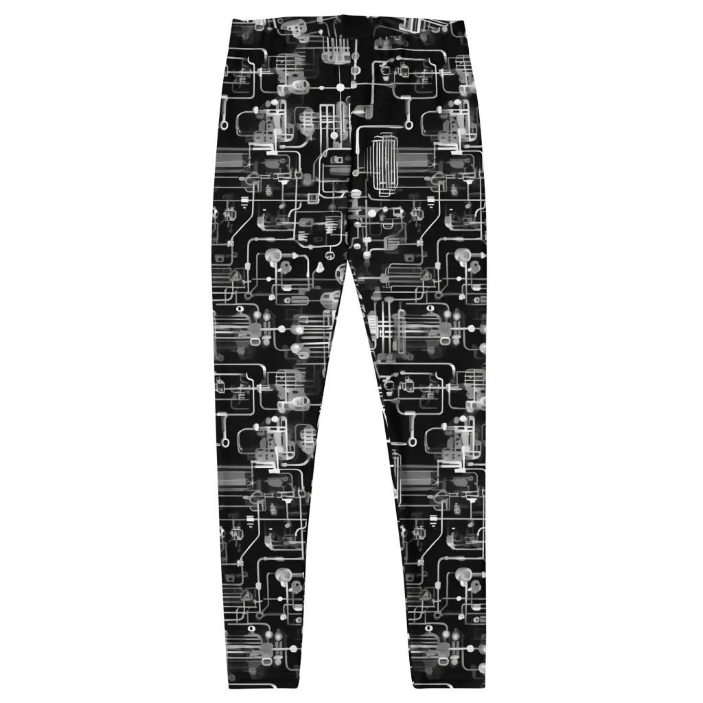 Noir Circuit on Leggings — Front